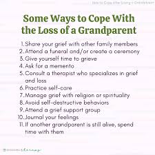 how to cope after losing a grandpa