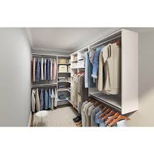 white wood closet system wh1