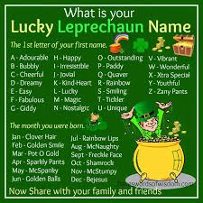Daveswordsofwisdom Com Whats Your Lucky Leprechaun Name