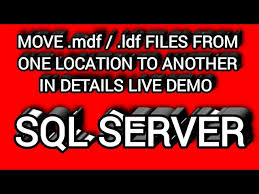 sql server mdf and ldf files location