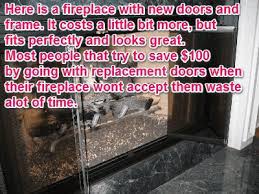 Fireplace Replacement Glass For Prefab