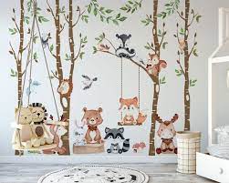 Trees Nursery Baby Wall Decals