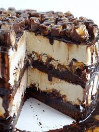 Snickers Peanut Butter Brownie Cake gambar png