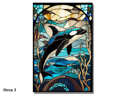 Stained Glass Painting Art Work Sea