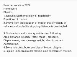 Graphically Equations Of Motion