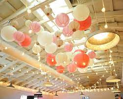 to hang paper lanterns from the ceiling