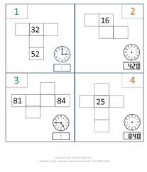 1st Gr 2nd Gr Math Calendar Hundreds Chart Puzzles Time Odd Even