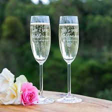 Engraved Anniversary Champagne Glasses