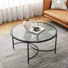 Small Round Glass Coffee Table