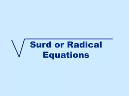 Surd Or Radical Equations Powerpoint