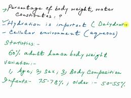 percent of our body weight