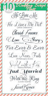 Fabulous Free Wedding Script Fonts Wedding Ideas