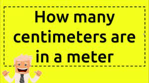 0.8 centimeter = 0.008 meter: How Many Centimeters Are In A Meter Youtube