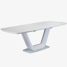 white frosted glass extension table