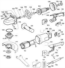 dewalt dw831 angle grinder parts type