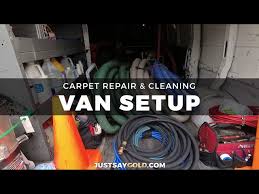 my carpet repair cleaning van setup