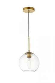 baxter 1 light br pendant with clear