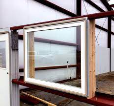 Steel Building Window Installation