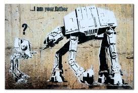 Banksy i am your father c. Wandbild I Am Your Father By Banksy Street Art Wandbilder