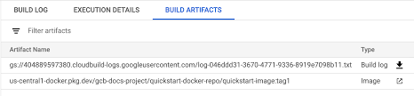 a docker image with cloud build