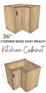 36 corner base easy reach kitchen
