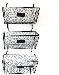 Qcutep 3 Tier Hanging Wire Basket