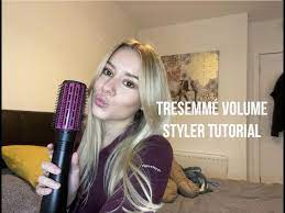 How I Blowdry My Short Hair Using The Tresemme Volume Styler Youtube gambar png