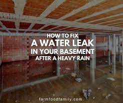 Fix A Water Leak In Your Basement