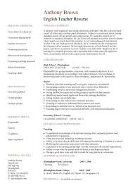Sample Resume Secondary English Teacher Resume Sle Esl esl teacher resume  examples BIT Journal MyPerfectResume com