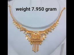 light weight gold necklaces designs
