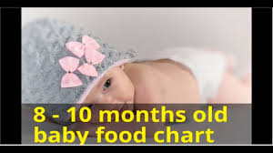 8 10 Months Old Baby Food Chart