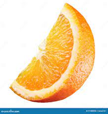 Orange. Piece of Fruit Isolated on White Stock Photo - Image of juice,  isolated: 37488658