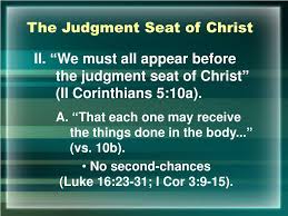 ppt the judgment seat of christ