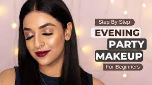 evening party glam makeup tutorial for