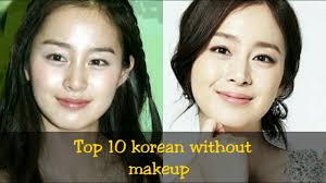 top 10 korean actress without makeup