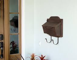 Wall Mount Mailbox With Newspaper Hooks