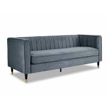 Thomas Grey Velvet Sofa Eco Furniture