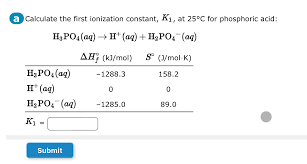 A Calculate The First Ionization