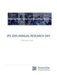 Jps Research Day 2016 Program Booklet By Jps Health Network