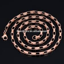 New Rose Gold Box Chain Design For Men Gold Box Chains Jewelry Chains Buy Box Chain Gold Chain Metal Chain Product On Alibaba Com