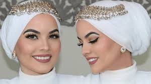 beautiful easy wedding hijab tutorial