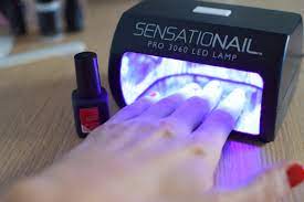 gel nails at home using sensationail