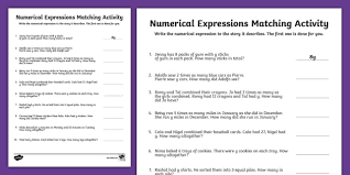 Numerical Expressions Matching