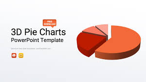 3d pie charts powerpoint template free