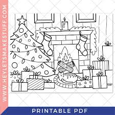 free printable christmas coloring page