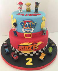 Blaze Paw Patrol Cake gambar png