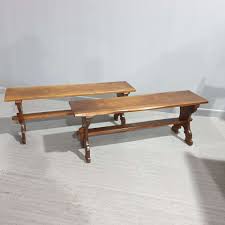 fruitwood table benches in antique benches