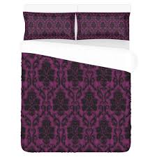 Gothic Victorian Black N Purple Pattern