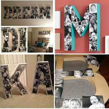 Cardboard Letters Letter Photo Collage