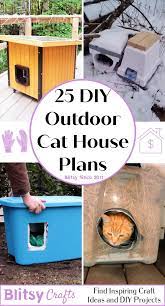 25 free diy outdoor cat house plans